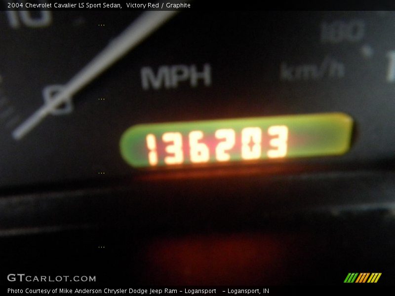 Victory Red / Graphite 2004 Chevrolet Cavalier LS Sport Sedan