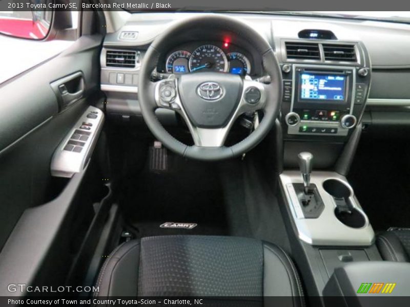 Barcelona Red Metallic / Black 2013 Toyota Camry SE