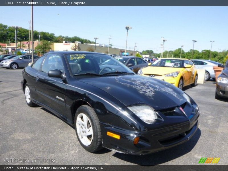 Black / Graphite 2001 Pontiac Sunfire SE Coupe