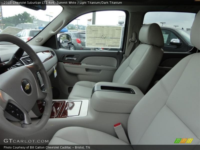 Summit White / Light Titanium/Dark Titanium 2013 Chevrolet Suburban LTZ 4x4