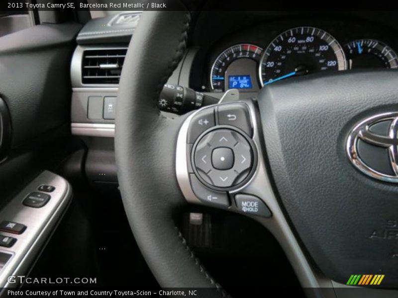 Barcelona Red Metallic / Black 2013 Toyota Camry SE