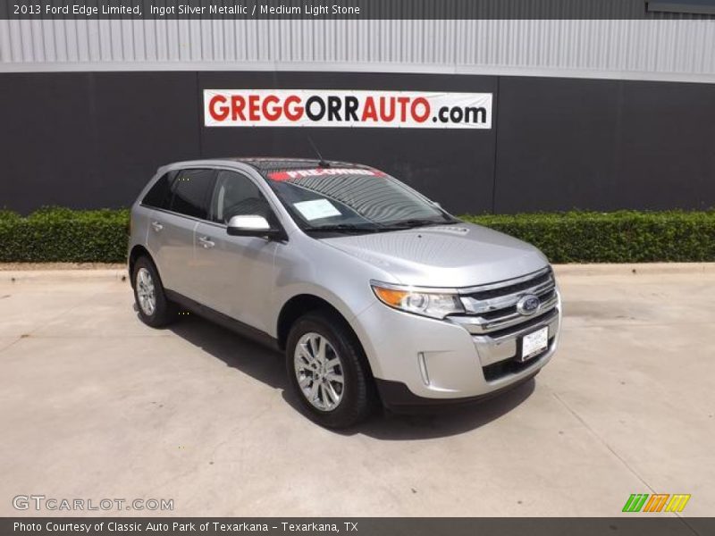 Ingot Silver Metallic / Medium Light Stone 2013 Ford Edge Limited