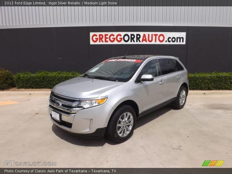 Ingot Silver Metallic / Medium Light Stone 2013 Ford Edge Limited