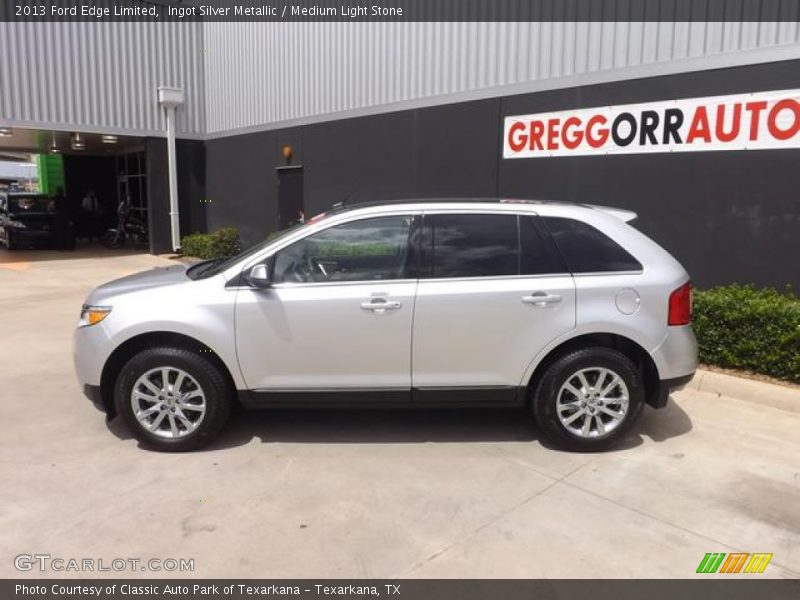 Ingot Silver Metallic / Medium Light Stone 2013 Ford Edge Limited