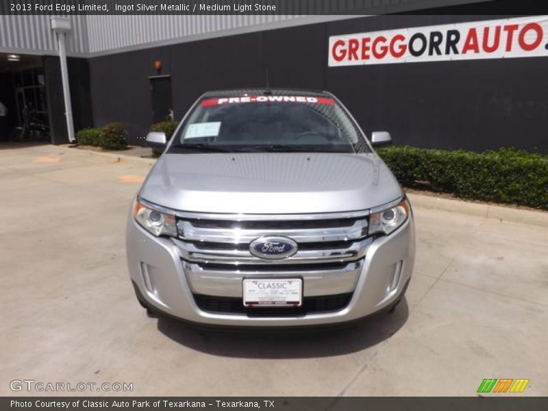 Ingot Silver Metallic / Medium Light Stone 2013 Ford Edge Limited