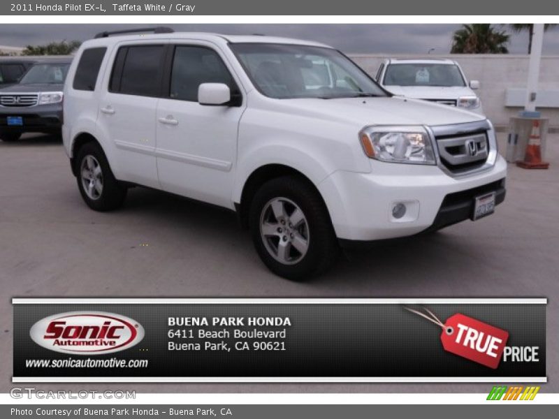 Taffeta White / Gray 2011 Honda Pilot EX-L