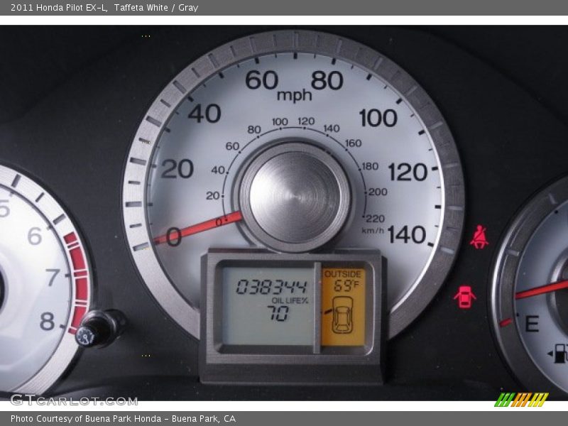 Taffeta White / Gray 2011 Honda Pilot EX-L
