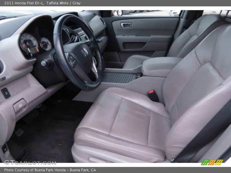Taffeta White / Gray 2011 Honda Pilot EX-L
