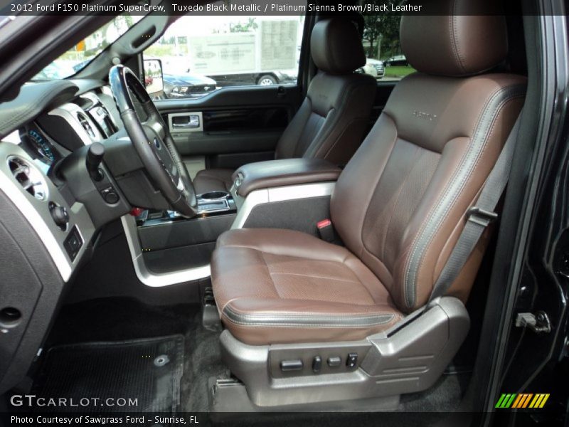 Front Seat of 2012 F150 Platinum SuperCrew