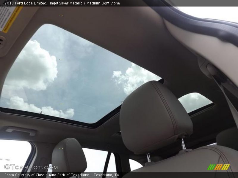 Ingot Silver Metallic / Medium Light Stone 2013 Ford Edge Limited