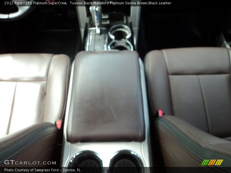 Tuxedo Black Metallic / Platinum Sienna Brown/Black Leather 2012 Ford F150 Platinum SuperCrew