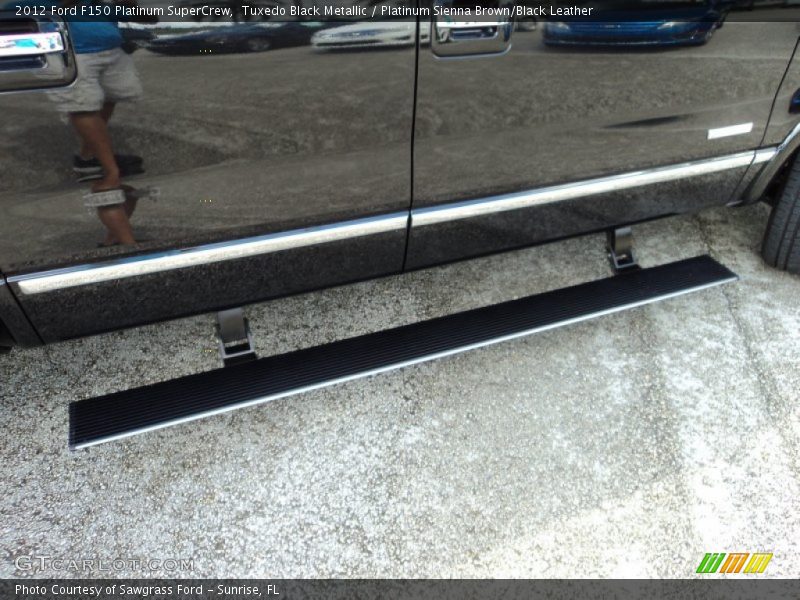 Tuxedo Black Metallic / Platinum Sienna Brown/Black Leather 2012 Ford F150 Platinum SuperCrew