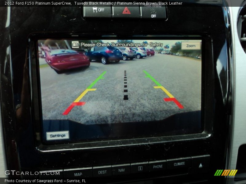 Tuxedo Black Metallic / Platinum Sienna Brown/Black Leather 2012 Ford F150 Platinum SuperCrew