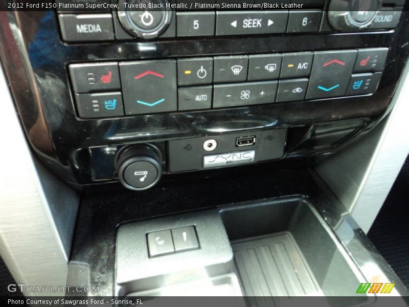 Tuxedo Black Metallic / Platinum Sienna Brown/Black Leather 2012 Ford F150 Platinum SuperCrew