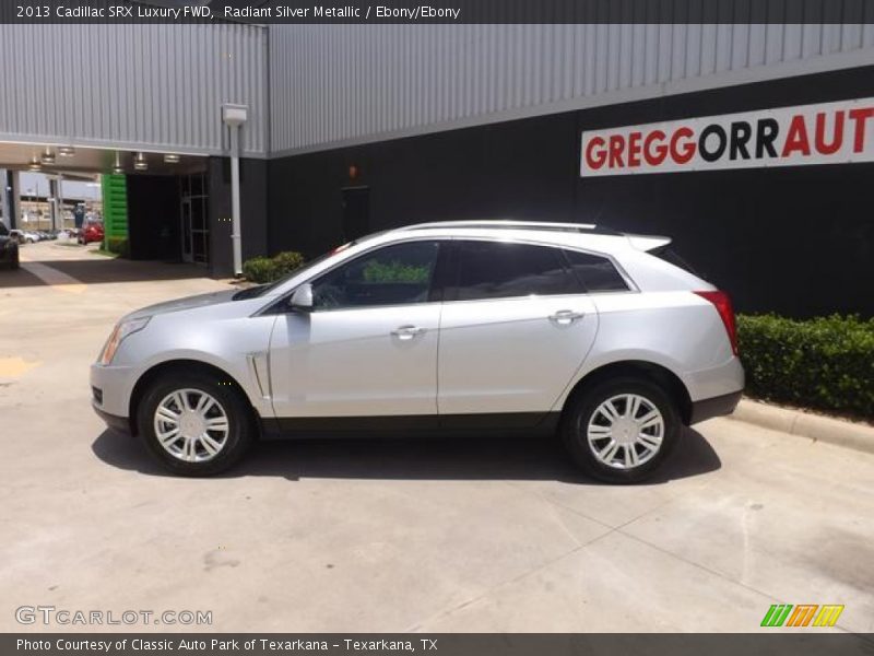 Radiant Silver Metallic / Ebony/Ebony 2013 Cadillac SRX Luxury FWD