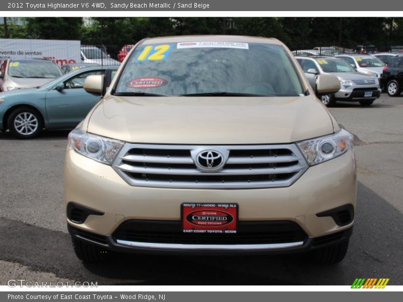 Sandy Beach Metallic / Sand Beige 2012 Toyota Highlander V6 4WD