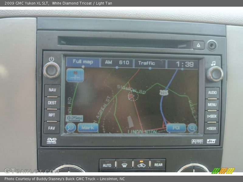 White Diamond Tricoat / Light Tan 2009 GMC Yukon XL SLT