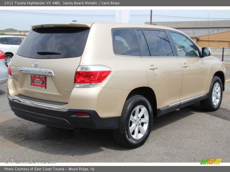 Sandy Beach Metallic / Sand Beige 2012 Toyota Highlander V6 4WD