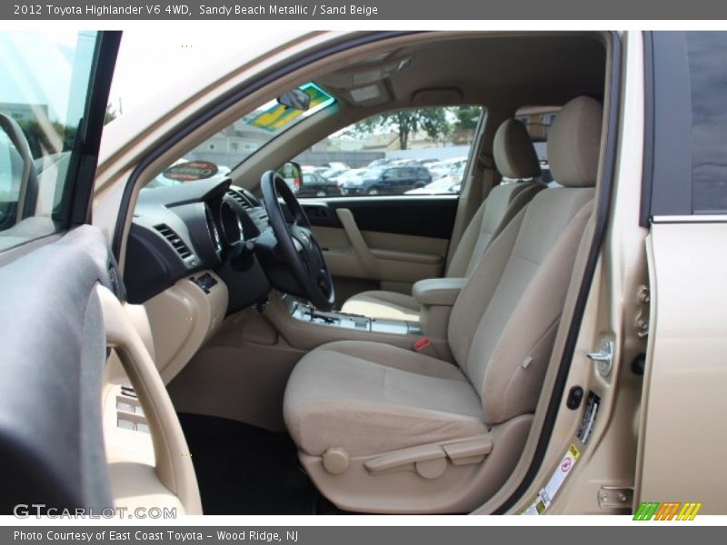 Sandy Beach Metallic / Sand Beige 2012 Toyota Highlander V6 4WD