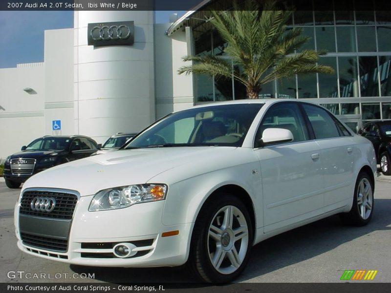 Ibis White / Beige 2007 Audi A4 2.0T Sedan