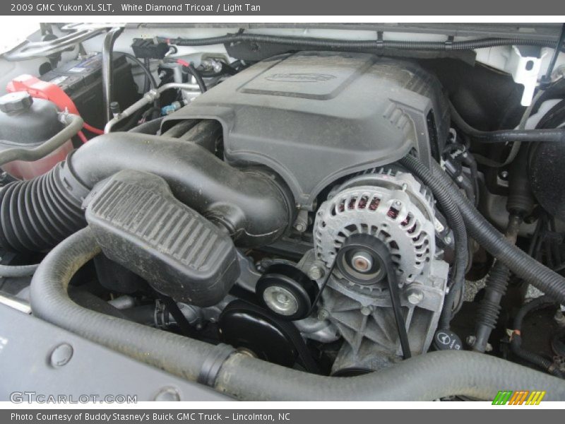 White Diamond Tricoat / Light Tan 2009 GMC Yukon XL SLT
