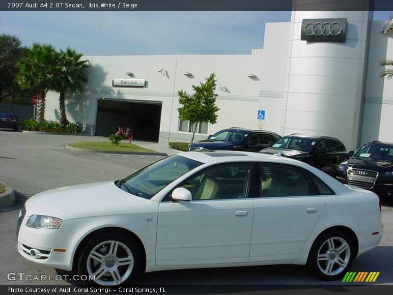 Ibis White / Beige 2007 Audi A4 2.0T Sedan