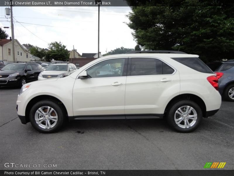 White Diamond Tricoat / Jet Black 2013 Chevrolet Equinox LT