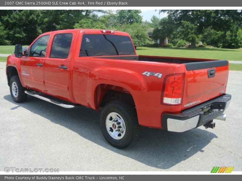 Fire Red / Ebony Black 2007 GMC Sierra 2500HD SLE Crew Cab 4x4