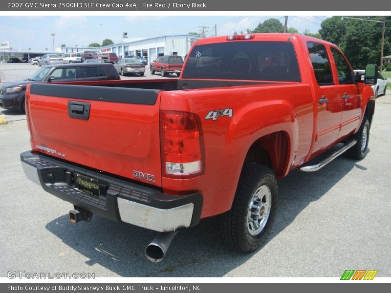 Fire Red / Ebony Black 2007 GMC Sierra 2500HD SLE Crew Cab 4x4