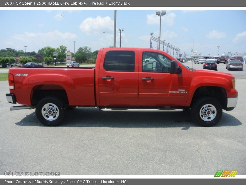 Fire Red / Ebony Black 2007 GMC Sierra 2500HD SLE Crew Cab 4x4
