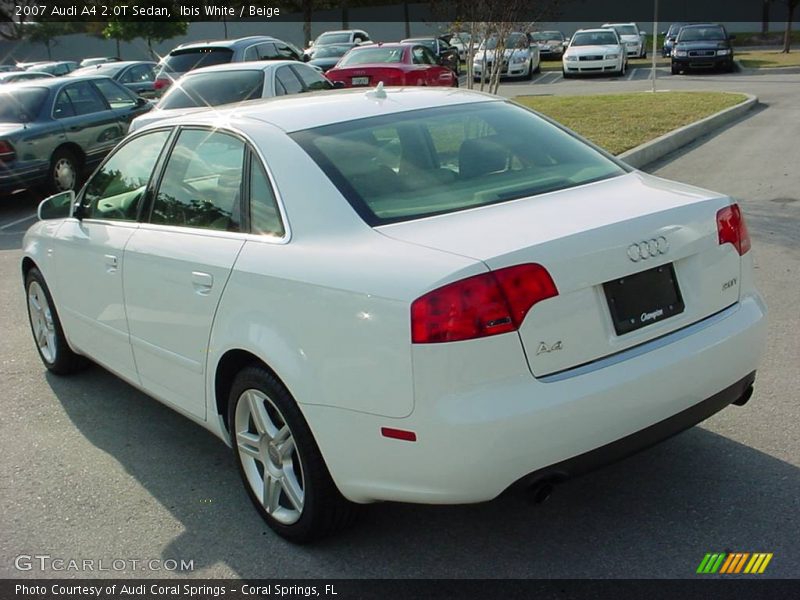 Ibis White / Beige 2007 Audi A4 2.0T Sedan
