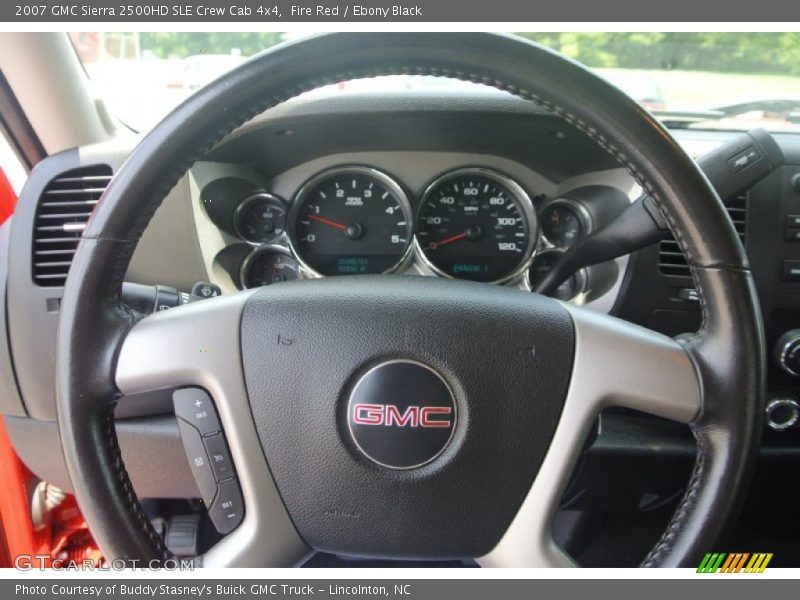 Fire Red / Ebony Black 2007 GMC Sierra 2500HD SLE Crew Cab 4x4