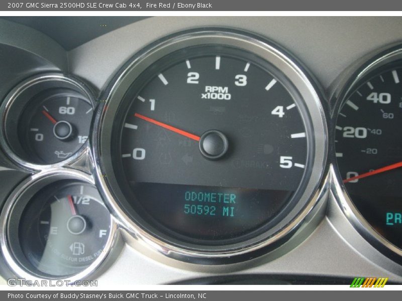 Fire Red / Ebony Black 2007 GMC Sierra 2500HD SLE Crew Cab 4x4