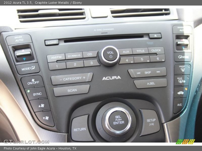 Graphite Luster Metallic / Ebony 2012 Acura TL 3.5