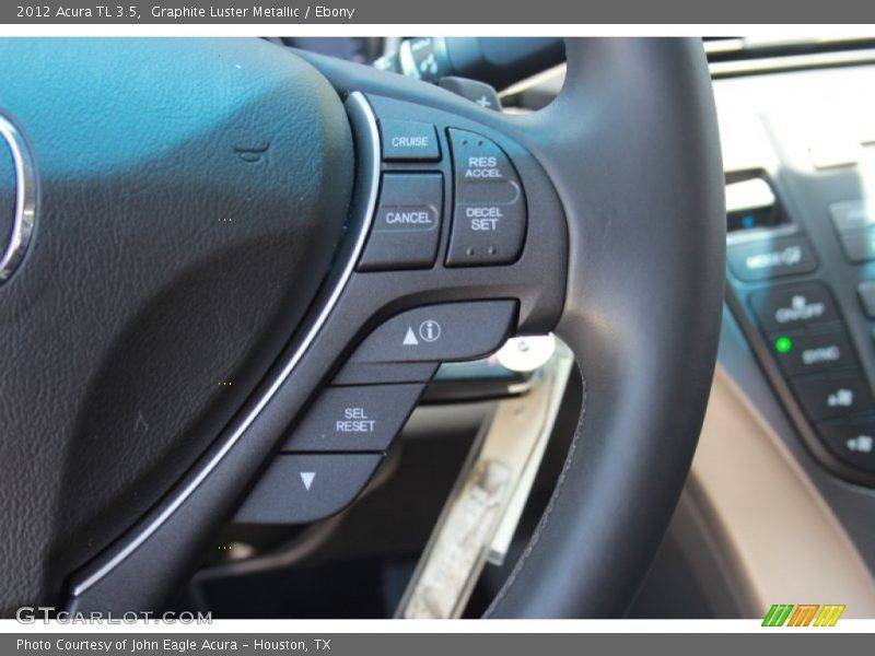Graphite Luster Metallic / Ebony 2012 Acura TL 3.5