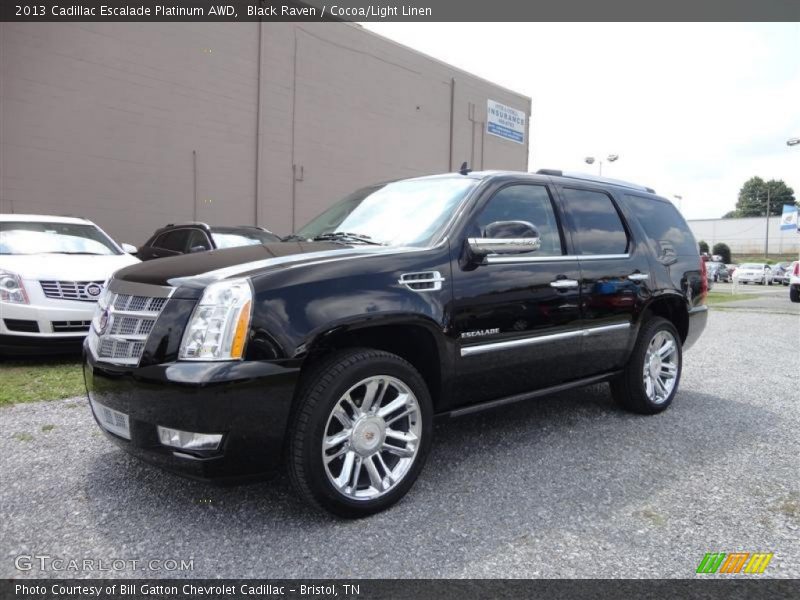 Black Raven / Cocoa/Light Linen 2013 Cadillac Escalade Platinum AWD