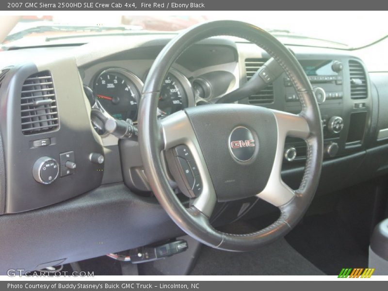 Fire Red / Ebony Black 2007 GMC Sierra 2500HD SLE Crew Cab 4x4