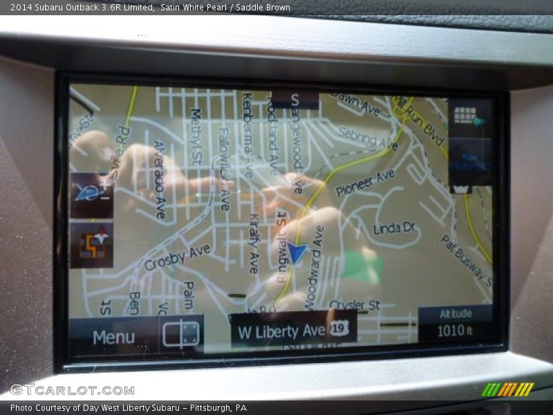 Satin White Pearl / Saddle Brown 2014 Subaru Outback 3.6R Limited