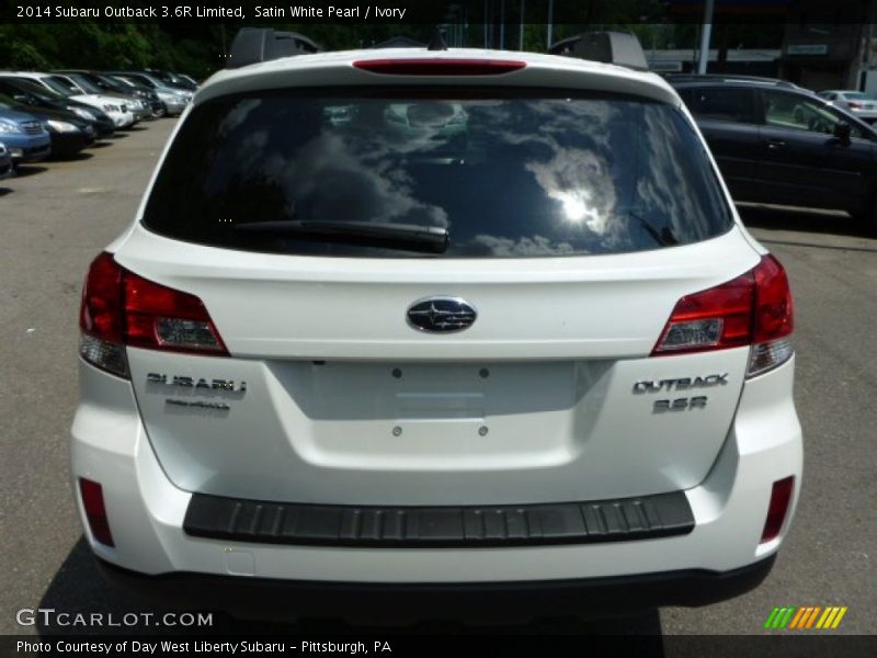 Satin White Pearl / Ivory 2014 Subaru Outback 3.6R Limited