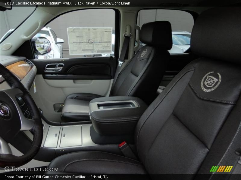 Black Raven / Cocoa/Light Linen 2013 Cadillac Escalade Platinum AWD