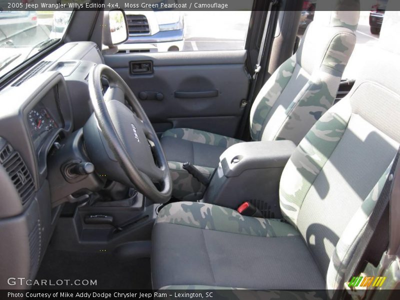 Moss Green Pearlcoat / Camouflage 2005 Jeep Wrangler Willys Edition 4x4