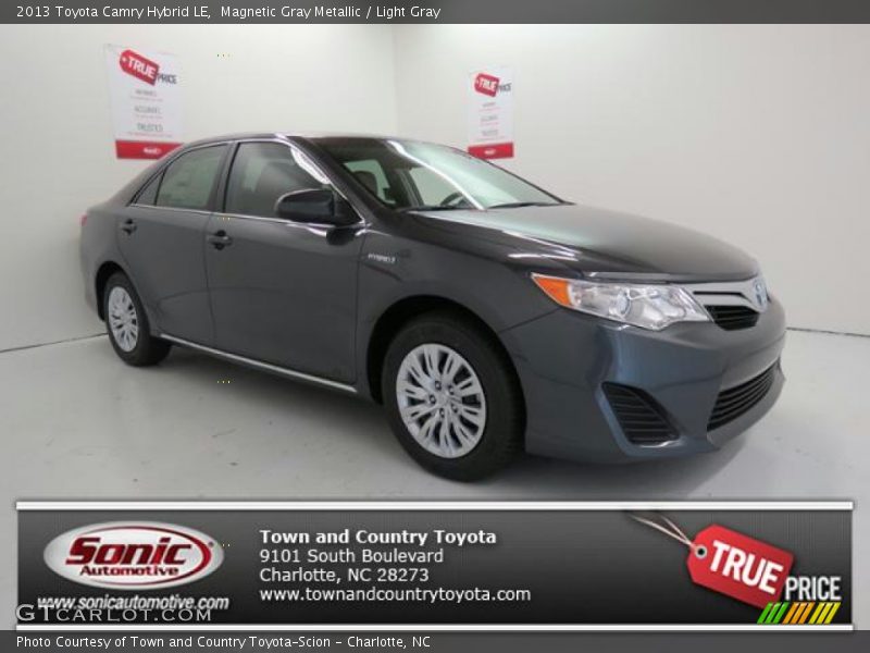 Magnetic Gray Metallic / Light Gray 2013 Toyota Camry Hybrid LE