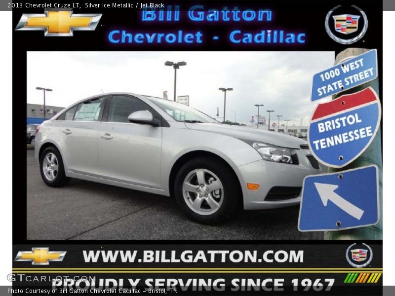 Silver Ice Metallic / Jet Black 2013 Chevrolet Cruze LT