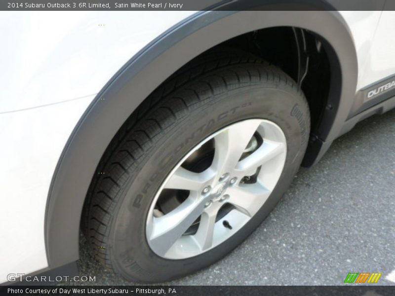 Satin White Pearl / Ivory 2014 Subaru Outback 3.6R Limited