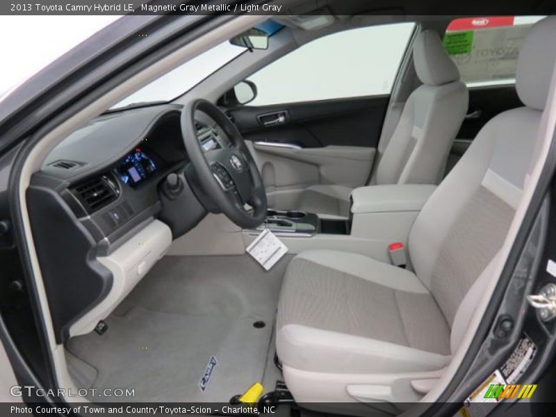 Magnetic Gray Metallic / Light Gray 2013 Toyota Camry Hybrid LE