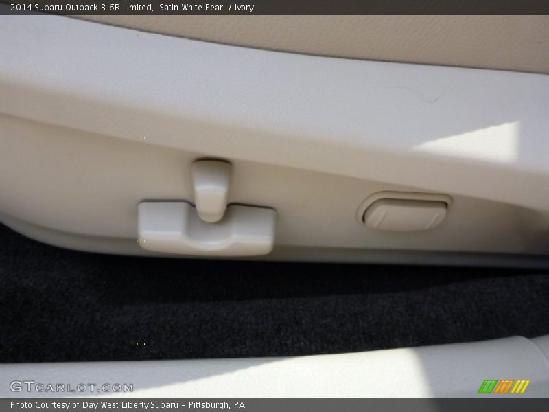 Satin White Pearl / Ivory 2014 Subaru Outback 3.6R Limited