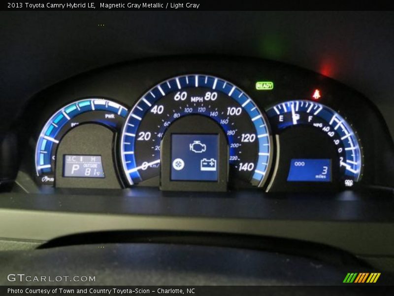 Magnetic Gray Metallic / Light Gray 2013 Toyota Camry Hybrid LE