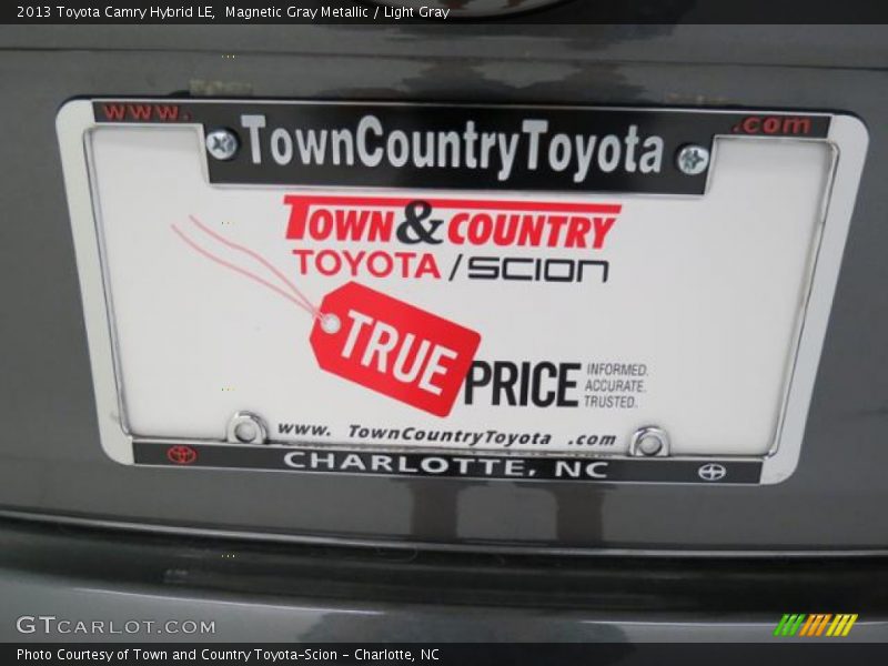 Magnetic Gray Metallic / Light Gray 2013 Toyota Camry Hybrid LE