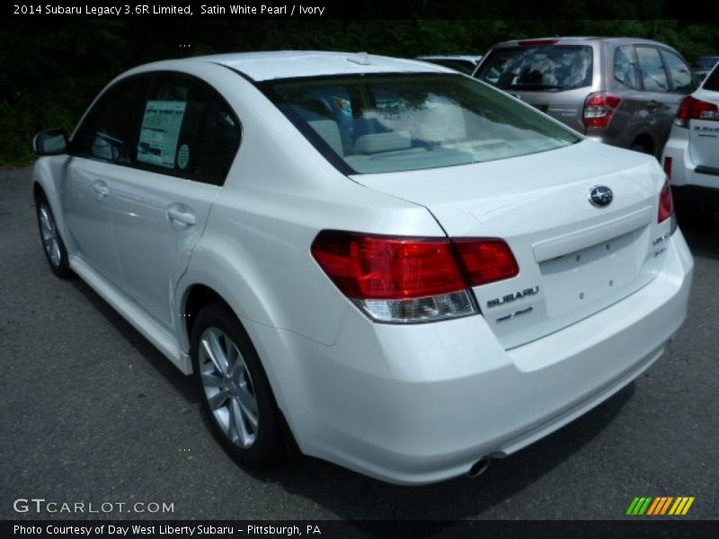 Satin White Pearl / Ivory 2014 Subaru Legacy 3.6R Limited