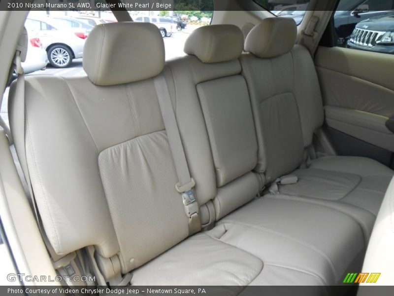 Glacier White Pearl / Beige 2010 Nissan Murano SL AWD